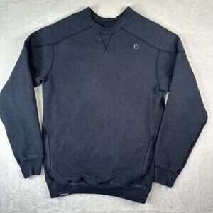 Origin USA The Heavy Sweatshirt Men's Size M Black Crewneck Pockets Pullover